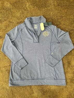 NWT Women's XXL Churchill Downs Kentucky Derby 146 Gray Quarter-Zip Pullover